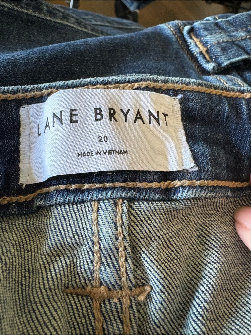 EUC LANE BRYANT Barrel Patch Pocket Jean - Picture 8 of 10